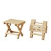 Taburete Plegable Hogar Madera Sólida Exterior Portátil Silla Simple Banco Pequeño Simple Mazar No Plástico Taburete Cambiador de Zapatos