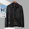Chaqueta de plumón para hombre 2026 Otoño/Invierno Cuello camisero Estilo ropa de trabajo Estándar Nacional 90% plumón Ligera Chaqueta de plumón de negocios para hombres jóvenes y de mediana edad Moderna