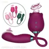 Flor de Rosa Cheia de Flores no Jardim, Segunda Geração Dupla Cabeça Vibratória Telescópica Sex Toy para Mulheres, Masturbação Feminina Sex Toy Adulto