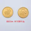 Monedas de oro pirata de Halloween, hechas de material plástico PP, adecuadas para fiestas, juegos de rol y proyectos de bricolaje en diversos entornos.