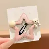 Pinzas para el pelo de oso y estrella para niñas, lindas pinzas BB para niñas pequeñas, pasadores dulces de dopamina para el costado, accesorios para el cabello