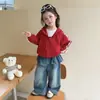 Chaqueta larga de encaje para niña estilo coreano, colección primavera/otoño, nueva moda 2026 para niñas pequeñas