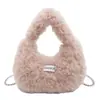 Bolsa de Peluche Linda Nueva Moda 2024 Bolso Nube Versátil de Alto Valor Nicho Casual Bolso Cruzado de Cadena