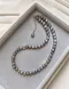 Collar Largo de Perlas Barocas de Agua Dulce Natural para Mujer de Alta Gama Sensación Premium Lujo Ligero Cadena de Suéter de Nicho Gargantilla