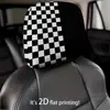 Funda para reposacabezas de coche con patrón de texto, funda para almohada de coche, funda de asiento a prueba de polvo, se puede personalizar con tu propio diseño como funda para reposacabezas y cuello