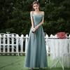 Vestido de Madrinha 2025 Novo Verde Floresta Look Emagrecedor Elegante Estiloso Irmã Melhor Amiga Grupo de Madrinhas Vestido de Madrinha Formatura Feminino
