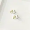 Nuevos Pendientes de Botón Rosa Perla Flor de Cerezo 2025 para Mujer, Clips para Orejas de Diseño Exclusivo, Pendientes de Alta Gama, Nuevos Accesorios para Orejas