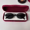 Gafas de Sol Ovaladas de Marco Pequeño Europeas y Americanas para Mujer Tendencia Selección de Influencers Cara Pequeña Protección UV Gafas de Sol Retro Americanas Ins