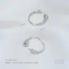 Anillo de moda simple con soporte para cuentas de medio agujero, anillo abierto, anillo de perlas pegajosas hecho a mano para bricolaje, accesorios