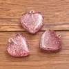 9 Colores 19x21mm Accesorios de Resina DIY Corazón Brillante Lindo Pasador para el Cabello Bolso Llavero Colgante Decoración