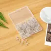 Caixa da Amazon Transparente Prata I-Nail Art Unha Pushpin Plástico Unha Pressionada Unha Pressionada Parede de Fotos