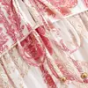 Moda de Primavera 2026 Versátil Casual Holgado Adelgazante Estilo Bohemio Resort Vestido de Manga Larga Falda Larga