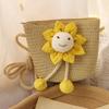 Sombrero de Sol Nuevo para Niños Sombrero de Paja de Verano para Niñas Set de Bolso Sombrero de Sol Protector Solar Verano Princesa Bebé Sombrero de Playa