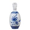 Botella de vino de cerámica Jingdezhen, botella vacía de licor One Jin, tarro de vino, tarro de vino, caja de regalo para el hogar, pequeña olla de vino, bodega sellada