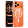 Aplicável à capa de celular Apple 18promax compatível com carregamento sem fio Magsafe capa de celular com sucção magnética iphone17