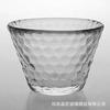 Tazas de té de vidrio estilo japonés con impresión de logotipo, tazones de té Kung Fu, tazas con textura martillada, tazas de degustación, juegos de té de cristal, venta al por mayor del fabricante