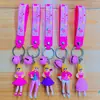 Colgante para llavero lindo caricatura muñeca Sanrio pelo mixto kulomi goma suave llave accesorios pequeños venta al por mayor