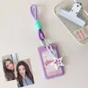 Hisocute Estuche para Tarjetas con Colgante de Estrella de Chica Dulce Cubierta Deslizante Estuche para Tarjeta de Acceso de Autobús Estuche para Tarjetas de 3 Pulgadas Captura de Estrellas