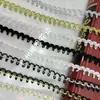 Fábrica en stock ventas directas estilo étnico encaje pagoda seda dorada y plateada banda de encaje de seda boda hanfu accesorios para ropa de mascotas