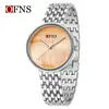 Reloj de Moda para Mujer Ofns Es Simple, Delgado, de Alta Gama, Resistente al Agua, Reloj de Lujo Accesible, Elegante, Reloj de Cuarzo con Nácar Multicolor