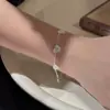 Nuevo Pulsera Binghulu de Hielo Picado Versátil Lujo Ligero Diseño Exquisito Moda de Gama Alta Simple Regalo para Novia