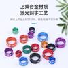 Anillo de Pata para Loro Xuan Feng con Piel de Tigre Grabado Anillo de Banda para Polluelo Ave Joven Anillo de Identificación Aleación Galvanizada Anillo Cerrado Accesorios de Maestría