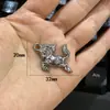 Caballo mecedor minimalista Colgante de poni de acero inoxidable Caballo sólido tridimensional DIY Accesorio de collar pulsera hecho a mano En stock