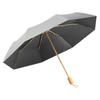 Sombrilla Antisolar Plata Titanio Doble Capa Paraguas Avanzado Uso Dual Soleado y Lluvioso Plegable Ultravioleta Tri-plegable Sombrilla Solar Personalizable