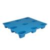 Pallet de Plástico Moldeado por Soplado de Nueve Patas Carretilla Elevadora Pallet de Plástico para Piso Almacén Almohadilla a Prueba de Humedad Pallet Versión Engrosada