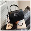 Bolsa Pequena Simples Textive Feminina 2024 Novo Estilo Coreano Fashion Corrente Ombro Pequena Quadrada Bolsa de Ombro Cruzada para Trabalho para Mulheres