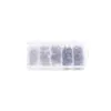 100/120 Piezas Por Caja Acero Inoxidable Estilo Americano Pines Reforzados Conectores de Tensión Fuerte Anillo en Ocho Accesorios Pequeños