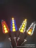 Nova luz de seta de água corrente para motocicleta, luz de sinalização LED modificada com luz de direção escaneável, luz de seta de cavalo correndo, preto para pilotagem