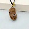 Colgante de Calavera de Ojo de Tigre Natural Pixiu para Hombres y Mujeres, Hebilla de Seguridad Buda Guanyin Colgante de Zorro Joyería