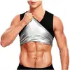 Amazon Transfronterizo Nuevo para Hombre Deportes Fitness Moldeador de Cuerpo Sudoración Túnica Sudor Moldeador de Cuerpo Chaleco Sauna