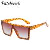 Ventas transfronterizas de AliExpress gafas de sol negro brillante gafas de sol de moda hombres y mujeres exageradas Gafas Marinas