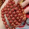 Pulsera boutique de cinabrio este año de vida pulsera de círculo único dorado seis palabras palabras verdaderas joyería para hombres y mujeres regalo fábrica al por mayor