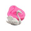Molde de Silicona con Forma de Cisne DIY Molde para Pastel Plegado a Mano Goma Gota Yeso Herramienta para Pastel Plegado Pastel