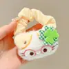 Pañuelo Cuadrado Pequeño Floral para el Cabello, Cuerda para el Cabello Estilo Girly, Goma para el Cabello de Chica Dulce, Nuevo Estilo 2025 Accesorio para el Cabello, Estilo Perezoso