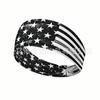 Bandeira Americana Meninos e Meninas Crianças Adolescente Dia da Independência Estrelas Retro Absorvente de Suor Esportes Decoração Festa Faixa de Cabelo