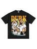 Camiseta de manga corta estampada LilDurk Reardecker Hip-hop retro americano transfronterizo, sudadera de cuello redondo de manga larga con capucha