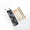 Conjunto de produtos de bambu Conjunto de faca, garfo e colher de bambu Conjunto de pauzinhos de palha de bambu Bolsa de pano Logotipo esculpido Palha de bambu