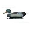Pato selvagem simulado transfronteiriço para paisagismo de jardim, pato de caça isca da fábrica de origem, ornamentos de PE, animal de cenário pato falso