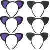 Diadema de Gato Transfronteriza Cosplay Linda Hecha a Mano Pasador para Lavarse la Cara Accesorio para el Cabello para Sesión de Fotos en el Parque Tocado de Performance