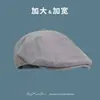 Gorra Vintage de Visera Adelantada para Mujeres con Gran Circunferencia de Cabeza, Boina para Cara Cuadrada y Redonda, Hace que la Cara Parezca Más Pequeña, Gorra de Béisbol Artística de Algodón y Lino Estilo Japonés Reversible para Hombres