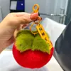 Colgante para Llavero de Coche Pequeño Color Caqui Piel Sintética de Conejo Rex Ins Lindo Colgante de Bola de Felpa para Mochila Escolar Regalo de Cumpleaños