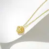 Collar de Plata de Ley S925, Lujo Ligero Nicho Versátil Colgante de Trébol de Cuatro Hojas para Clavícula para Mujer, Accesorio de Diseño Creativo de Gama Alta