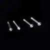 Cabeza de Resina Tazón Aguja Portaperlas Accesorios No Alérgicos Pendientes de Resina Joyería DIY Cuentas Portavasos Vacío Pendientes Transparentes