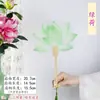 Abanico de Peonías Luoyang Festival de la Flor de Peonía Grupo de Abanicos Estilo Nacional Forma de Flor Hecho a Mano diy Abanico Pequeño Libro Rojo Abanico de Regalo Creativo