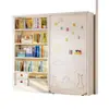Estantería de acero para sala de estar y estudio, estante de pared para libros ilustrados, estante de exhibición para material de lectura y juguetes, estante de hierro simple ajustable multicapa