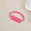 Los Tres Flores Más Vendidos de Amazon Combinación de Flores Accesorios para el Cabello Flores de Colores Dopamina para Niños Europeos y Americanos No Lastiman el Cabello Bandas Elásticas Finas